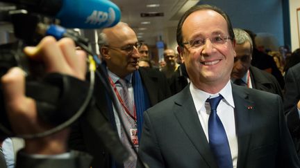 Fran&ccedil;ois Hollande &agrave; Bruxelles (Belgique), le 14 d&eacute;cembre 2012. (BERTRAND LANGLOIS / AFP)