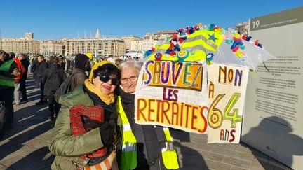 Manifestation contre la réforme des retraites à Marseille (Bouches-du-Rhône), le 31 janvier 2023 (FABIEN LE DU / RADIOFRANCE)