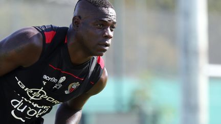 Mario Balotelli à l'entraînement (VALERY HACHE / AFP)