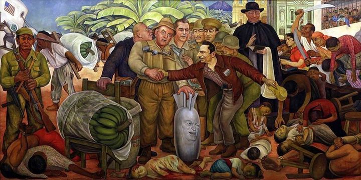 Fresque murale de Diego Rivera. Gloriosa victoria 
 ( Musée des beaux-arts Pouchkine)