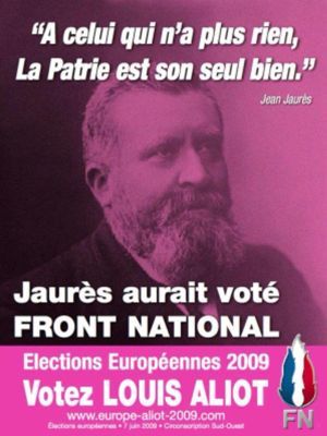 Affiche du Front national pour les &eacute;lections europ&eacute;ennes de 2009. (DR)