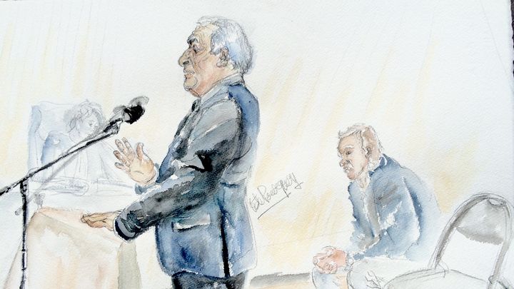 Dominique Strauss-Kahn, le 11 f&eacute;vrier 2015 au tribunal correctionnel de Lille (Nord). (ELISABETH DE POURQUERY / FRANCETV INFO)