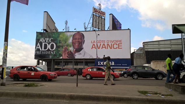 &nbsp; (Depuis l'arrivée au pouvoir d'Alassane Dramane Ouattara (ADO) début 2011 des taux de croissance impressionnants : 10,7% en 2012, 9,2% en 2013, 8,5% en 2014 et prévoit 9,5% en 2015 © Radio France / Benjamin Chauvin)