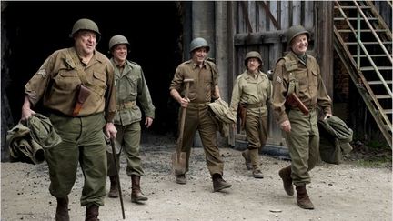 Bill Muray, Bob Balaban, George Clooney, Matt Damon et John Goodman dans "Monuments Men" de George Clooney
 (20th Century Fox)