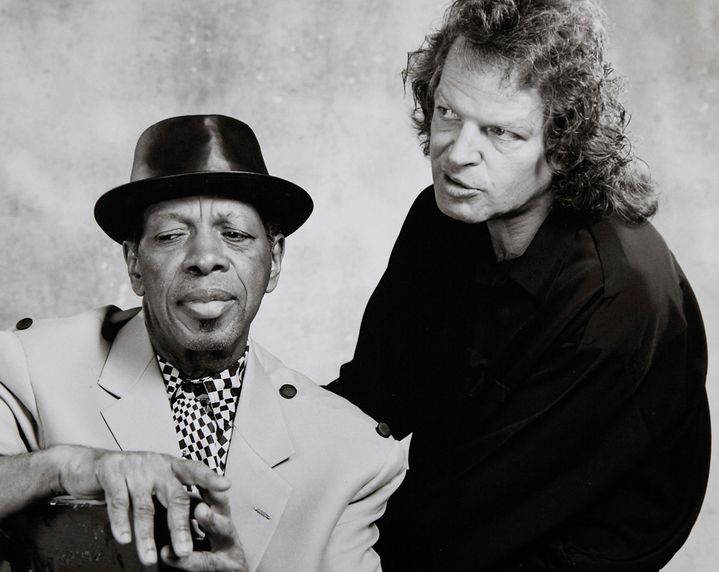 Ornette Coleman et Joachim Kühn en 1997 à New York, à l'époque où ils collaboraient ensemble
 (Austin Trevett)