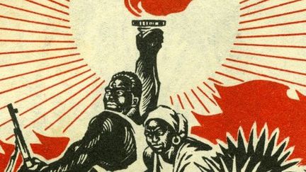 Révolutionnaires communistes de l'Afrique noire. Illustration de propagande, «Manuel pour bien dessiner», Pékin, 1972.  (Leemage)