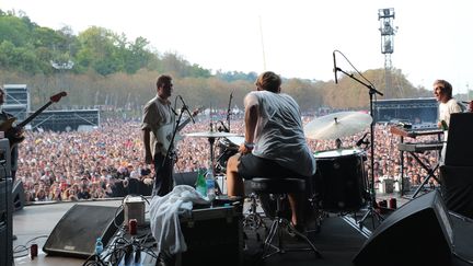 Mac Demarco sur la Grande scène dimanche à Rock en Seine 2017.
 (Gilles Scarella / FTV)