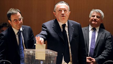 Le pr&eacute;sident du conseil g&eacute;n&eacute;ral des Bouches-du-Rh&ocirc;ne, Jean-No&euml;l Gu&eacute;rini, le 23 mars 2012 &agrave; Marseille. (BORIS HORVAT / AFP)