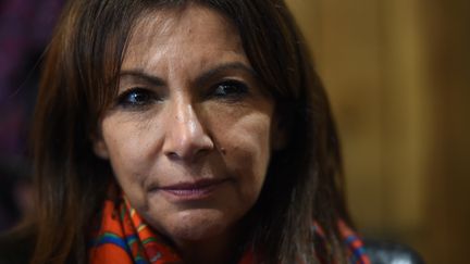 Anne Hidalgo, le 27 janvier 2022. (JEAN-FRANCOIS MONIER / AFP)