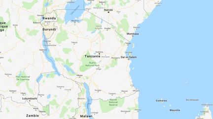 Un élève de la province de Kagera, dans le nord-ouest de la Tanzanie, est mort le 27 août 2018 après avoir été battu par un instituteur. (GOOGLE MAPS)