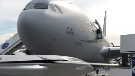 Un Airbus A330 MRTT à l'aéroport du Bourget à Paris, le 18 juin 2019.&nbsp; (ERIC PIERMONT / AFP)