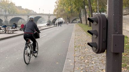 La voie Georges Pompidou à Paris, le 26 octobre 2017. (MAXPPP)