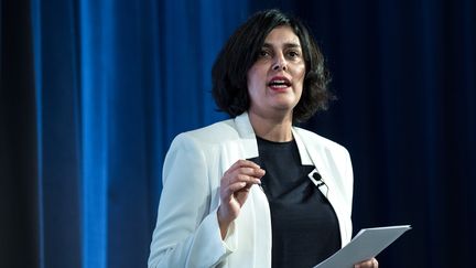 La ministre du Travail, Myriam El Khomri, à Paris le 12 janvier 2017. (PHILIPPE LOPEZ / AFP)