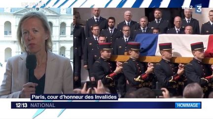 Anne Bourse est en direct de la cour des Invalides. Elle revient sur la cérémonie d'hommage national à Simone Veil. (FRANCE 3)