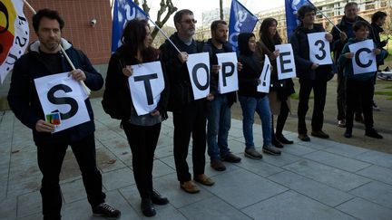 Des enseignants manifestent contre la réforme du bac et les épreuves appelées E3C, à Toulouse (Haute-Garonne), le 15 janvier 2020. (ALAIN PITTON / NURPHOTO / AFP)