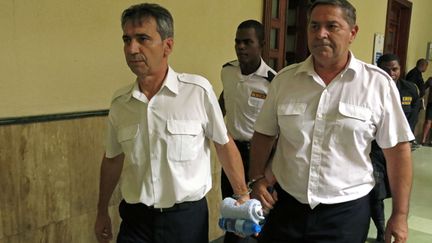  (Pascal Fauret et Bruno Odos avaient été condamnés en août à 20 ans de prison pour un trafic de drogue en République dominicaine dans lequel ils ont touours nié leur implication © Ezequiel Abiu Lopez/AP/SIPA)