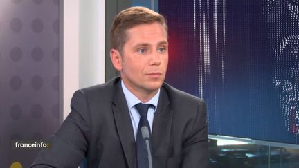 Pieyre-Alexandre Anglade, porte-parole du groupe LREM à l’Assemblée nationale, député des Français du Benelux, le 9 septembre 2021 sur franceinfo. (FRANCEINFO)