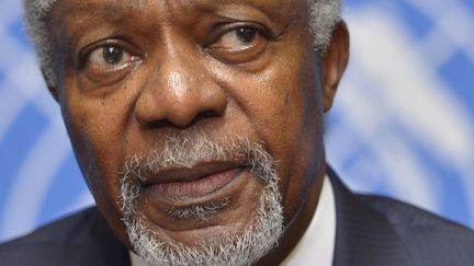 La mission du m&eacute;diateur international Kofi Annan, ici le 30 juin 2012 &agrave; Gen&egrave;ve (Suisse),&nbsp;pourrait &ecirc;tre remise en cause, selon les Etats-Unis. (FABRICE COFFRINI / AFP)