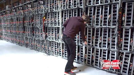 Dans une mine de bitcoins avec "Complément d'enquête" (FRANCE 2 / FRANCETV INFO)