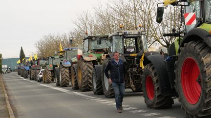 Les agriculteurs mobilisés en Ile-de-France, le 27 janvier 2024 (photo d'illustration). (CECILIA LERICHE / MAXPPP)