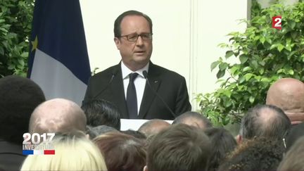 François Hollande fait un discours à Solférino