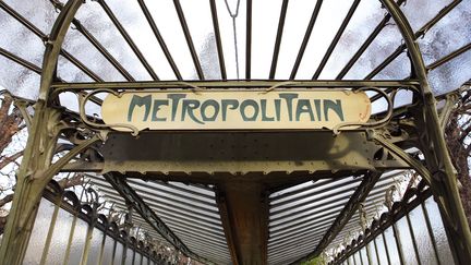 Station de métro Porte Dauphine, Paris 16e, France, 1900 - 1901, Art Nouveau, construit par l'architecte Hector Guimard, le 28 septembre 2020. (MANUEL COHEN / MANUEL COHEN)