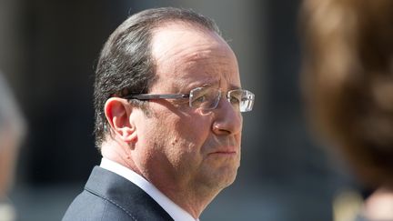 Fran&ccedil;ois Hollande aux Invalides, &agrave; Paris, le 24 avril 2013. (VILLARD / SIPA)