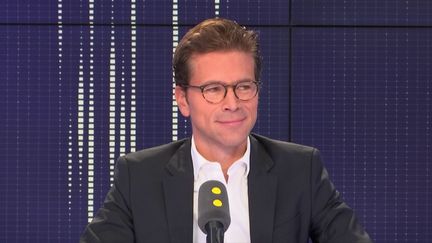 Geoffroy Didier, secrétaire général délégué des Républicains invité de franceinfo le 8 septembre 2018. (FRANCEINFO / RADIOFRANCE)