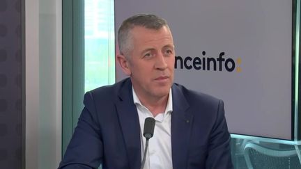 Michel Biero, directeur exécutif de Lidl France, le 23 mai 2023. (FRANCEINFO / RADIO FRANCE)