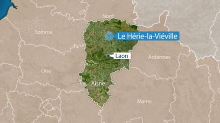 Le corps d'un enfant de 9 ans a été retrouvé dénudé, le 28 mai 2018, dans la cour d'une maison abandonnée de Le Hérie-la-Viéville (Aisne). (FRANCE 3 HAUTS-DE-FRANCE)