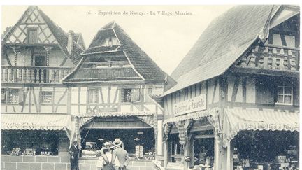 Le village alsacien reconstitué lors de l'Exposition internationale de Nancy en 1909. (DR)