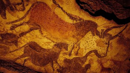 Détail d'une peinture du fac-similé Lascaux II 
 (BERTRAND RIEGER / HEMIS.FR)