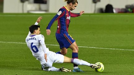 Antoine Griezmann (FC Barcelone) lors du match de Liga contre Eibar. (PAU BARRENA / AFP)