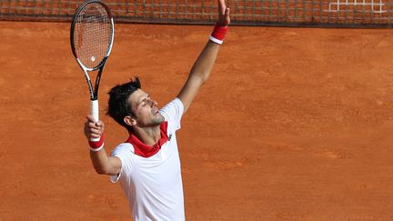 Novak Djokovic soulagé par son retour sur la terre battue (VALERY HACHE / AFP)