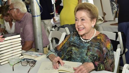 &nbsp;Mary Higgins Clark à la&nbsp;bibliothèque East Hampton à New York, le 13 août 2016 (Illustration). (EUGENE GOLOGURSKY / GETTY IMAGES NORTH AMERICA)