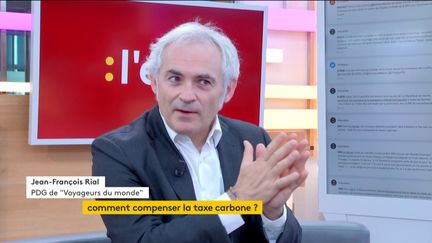 Invité de Stéphane Dépinoy dans ":l'éco", Jean-Frabçois Rial, Pdg de Voyageurs du monde, est venu parler de l'impact environnemental des voyages en avion et de la façon de le réduire.