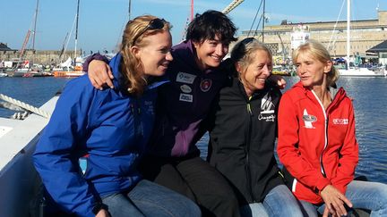 &nbsp; (Les quatre concurrentes de cette édition 2014 de la Route du Rhum © RF/ Fabrice Rigobert)