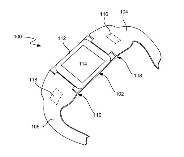 &nbsp; (Le dessin de l'iTime sur le brevet obtenu par Apple © United States patent office)