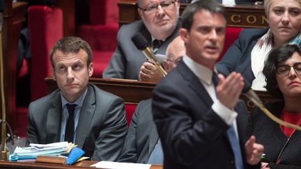 Manuel Valls&nbsp;devant les députés, à l'Assemblée nationale, le 10 mai 2016. (CHAMUSSY / SIPA)