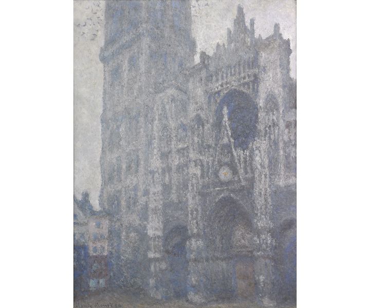 Claude Monet, "Portail de la cathédrale de Rouen, temps gris", 1893 (© RMM Rouen Normandie / Musée des Beaux-Arts)