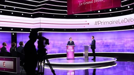 Le pugilat annoncé entre les deux candidats n'a finalement pas eu lieu (BERTRAND GUAY / POOL)