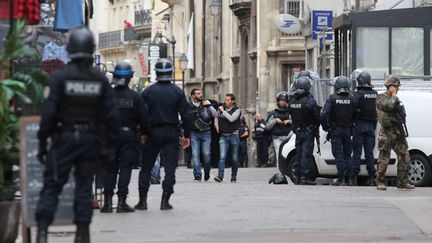 Vaste opération de police rue Saint-Denis le 17 septembre 2016 après une fausse alerte attentat. (MAXPPP)