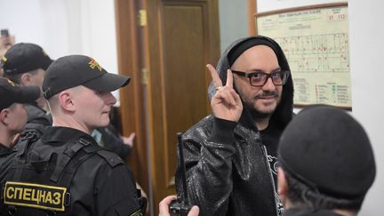 Le réalisateur Kirill Serebrennikov est entendu au tribunal de Moscou (Russie), le 18 mars 2018. (EVGENY BIYATOV / SPUTNIK / AFP)