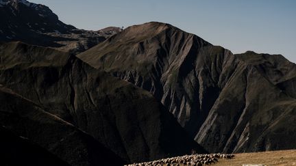 Le col du Glandon, dans les Alpes françaises. (JEFF PACHOUD / AFP)