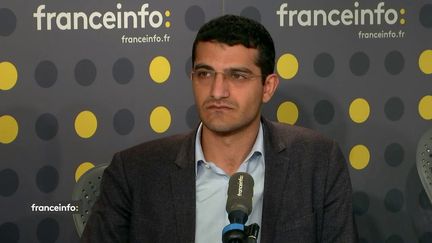 Agit Polat, porte-parole du Conseil démocratique kurde en France, était l'invité de franceinfo vendredi 18 octobre 2019. (FRANCEINFO / RADIO FRANCE)