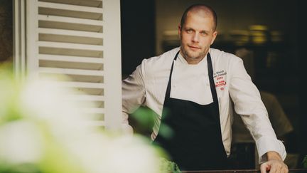 Florent Pietravalle chef de La Mirande à Avignon (Vaucluse). (CLEMENT PUIG)