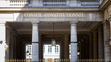 La façade du Conseil constitutionnel, le 1er juin 2020 à Paris. (MARTIN NODA / HANS LUCAS / AFP)