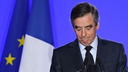 François Fillon, le 1er mars 2017, à Paris. (CHRISTOPHE ARCHAMBAULT / AFP )