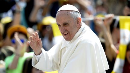 Le pape Fran&ccedil;ois, le 5 juin 2013 &agrave; Rome (Italie). (FILIPPO MONTEFORTE / AFP)