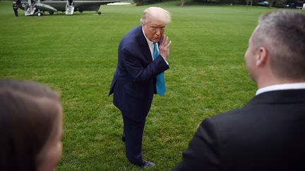 Le président américain Donald Trump, le 26 septembre 2020 à Washington (Etats-Unis). (OLIVIER DOULIERY / AFP)